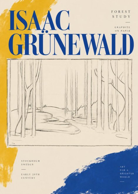Isaac Grünewald Forest Path No4 - Poster