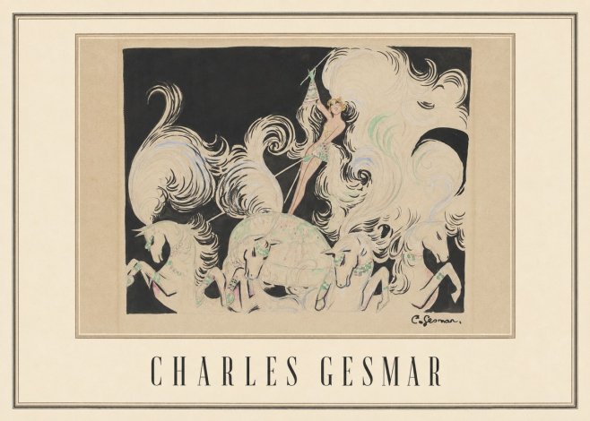 Charles Gesmar Art Deco Fantasy No4 - Poster