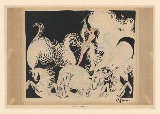 Charles Gesmar Art Deco Fantasy No6 - Poster