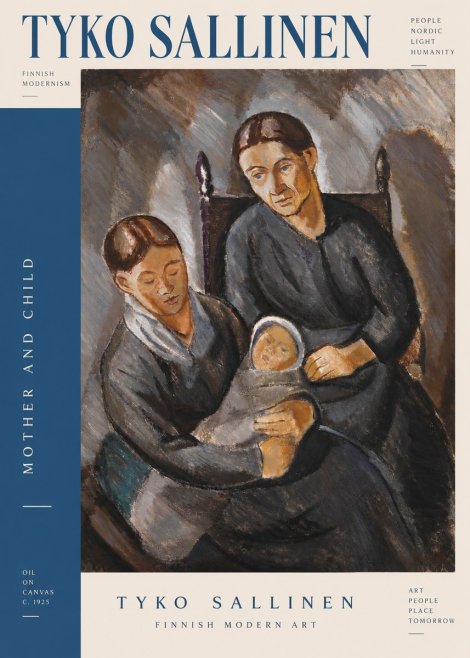 Tyko Sallinen Mother and Child No4 - Poster