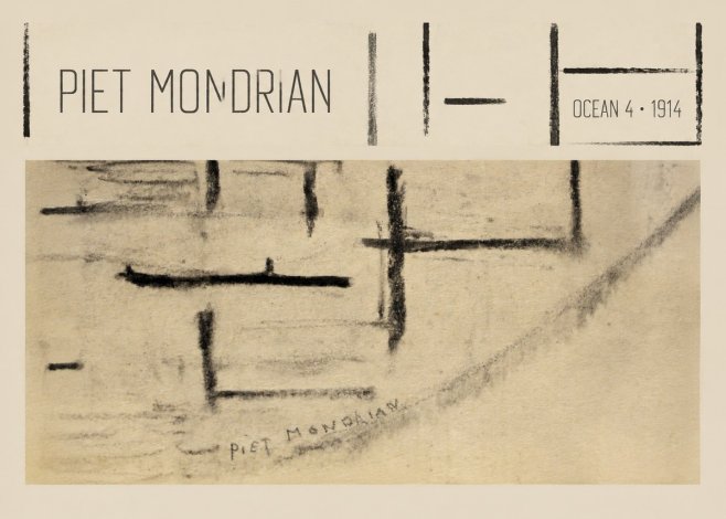 Piet Mondrian Ocean 4 No4 - Poster