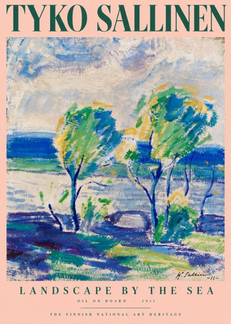 Tyko Sallinen Landscape by the Sea No6 - Poster