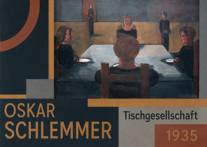 Oskar Schlemmer Tischgesellschaft No5 - Poster