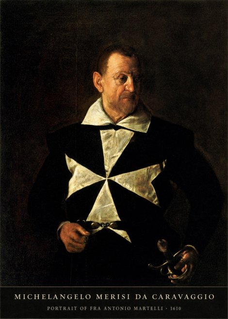Michelangelo Merisi da Caravaggio Portrait of Fra Antonio Martelli No5 - Poster