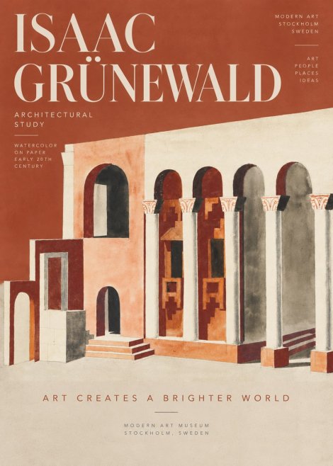 Isaac Grünewald Architectural Study I No5 - Poster
