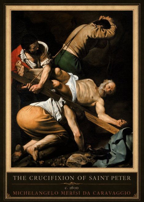 Michelangelo Merisi da Caravaggio The Crucifixion of Saint Peter IV No5 - Poster