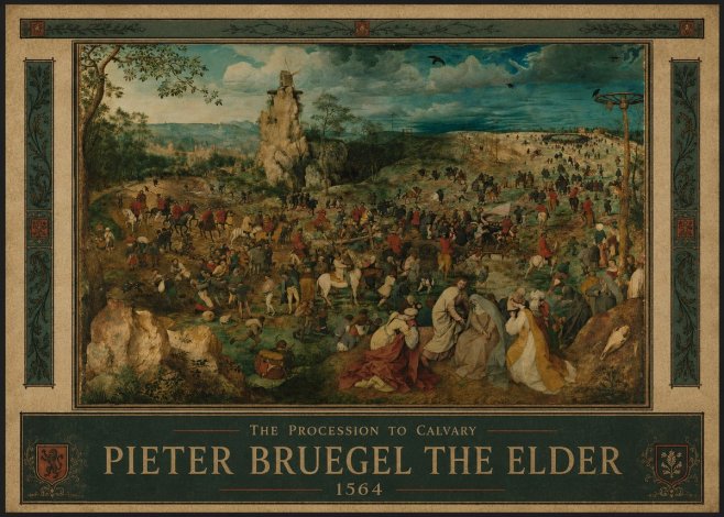 Pieter Bruegel The Processsson to Calvary No3 - Poster
