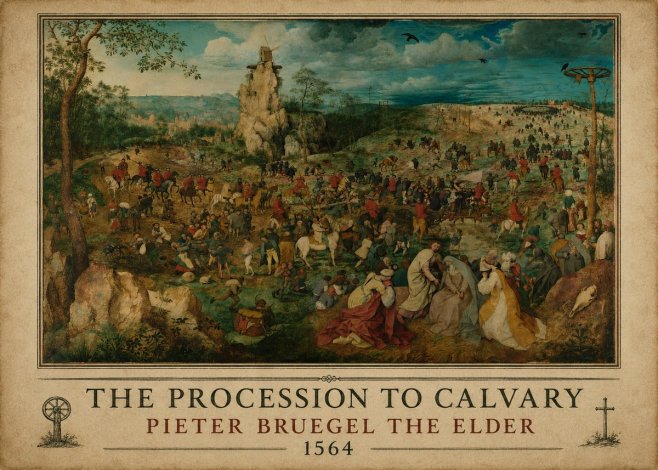 Pieter Bruegel The Processsson to Calvary No6 - Poster