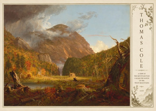 Thomas Cole A View of the Mountain Pass Called the Notch of the White Mountains No4 - Poster