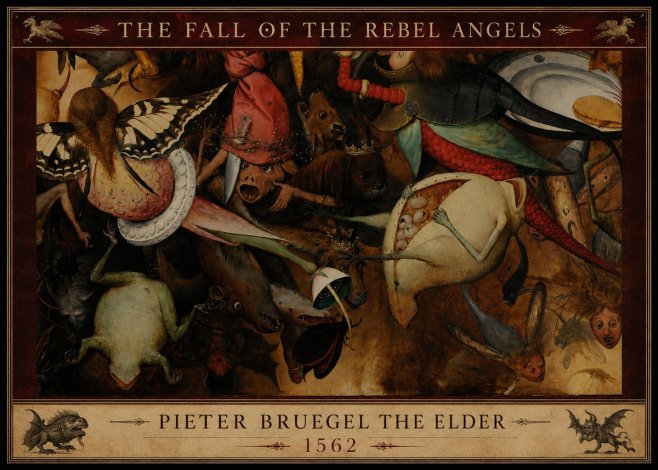 Pieter Bruegel The Fall of the Rebel Angels V No3 - Poster