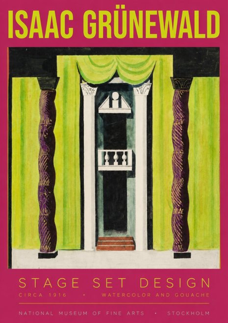 Isaac Grünewald Stage Set Design No3 - Poster