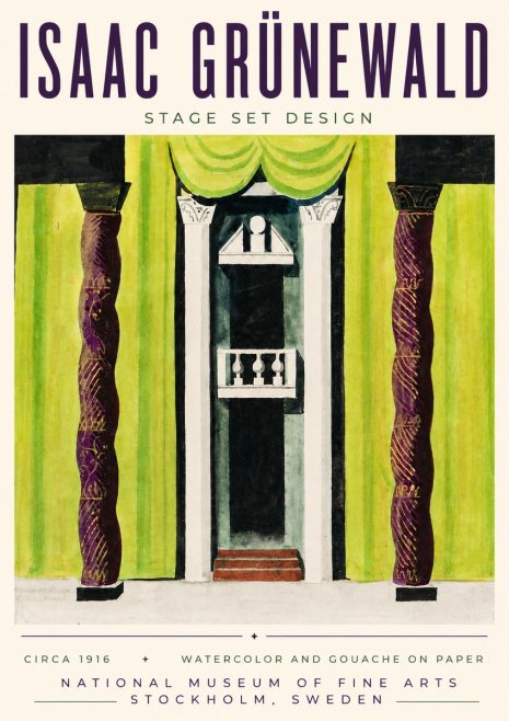 Isaac Grünewald Stage Set Design No6 - Poster