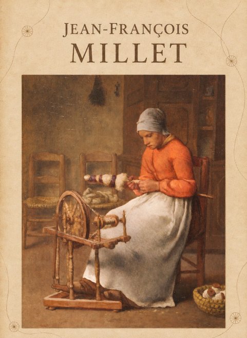Jean-François Millet Woman Spinning No4 - Poster