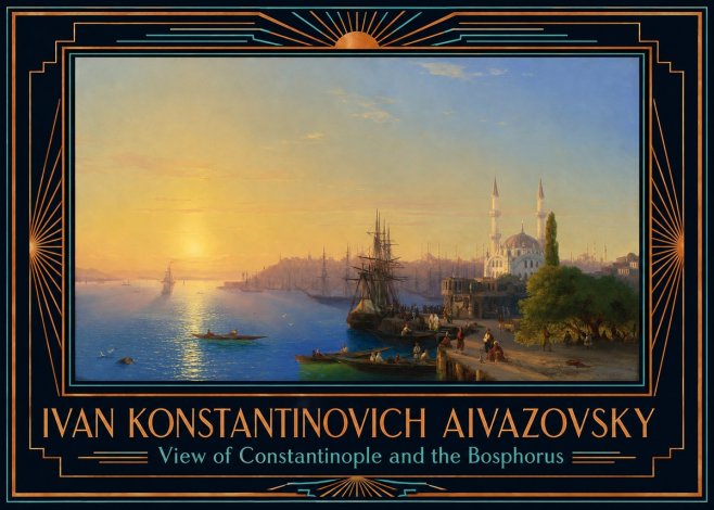 Ivan Konstantinovich Aivazovsky View of Constantinople and the Bosphorus No6 - Poster