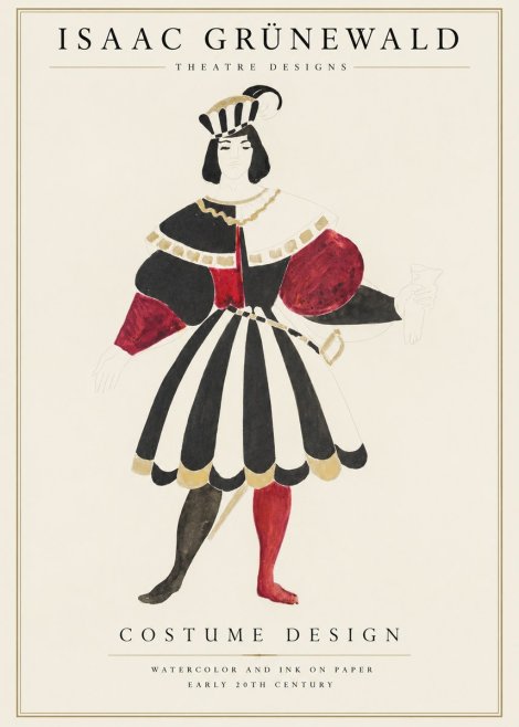 Isaac Grünewald Costume Design XI No1 - Poster
