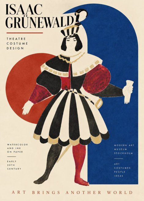Isaac Grünewald Costume Design XI No5 - Poster