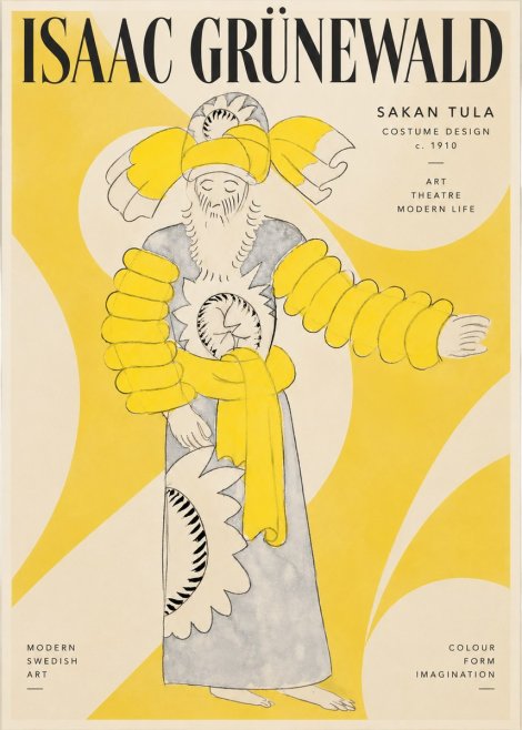 Isaac Grünewald Sakan Tula - Costume Design No3 - Poster