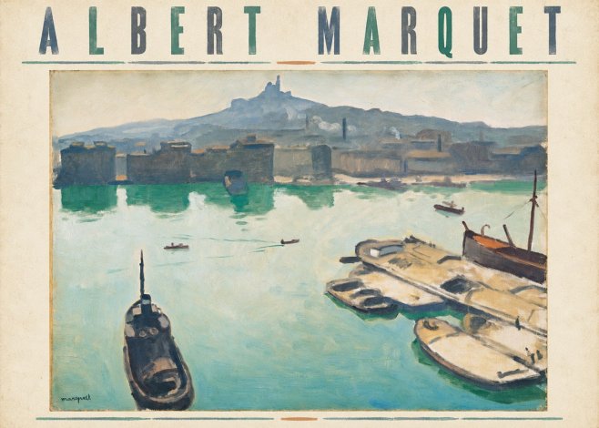 Albert Marquet Port of Marseille No5 - Poster