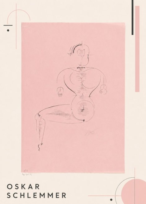 Oskar Schlemmer Figur L 1 No1 - Poster