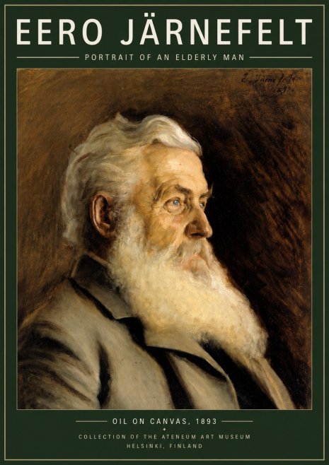 Eero Järnefelt Portrait of an Elderly Man No3 - Poster