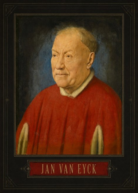 Jan van Eyck Portrait of a Man III No4 - Poster