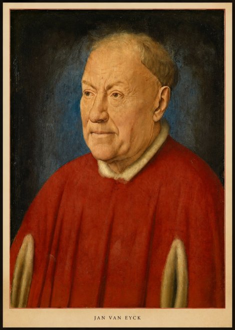 Jan van Eyck Portrait of a Man III No6 - Poster
