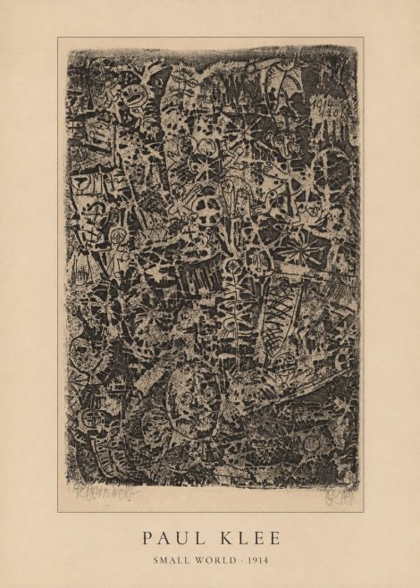 Paul Klee Small World No4 - Poster
