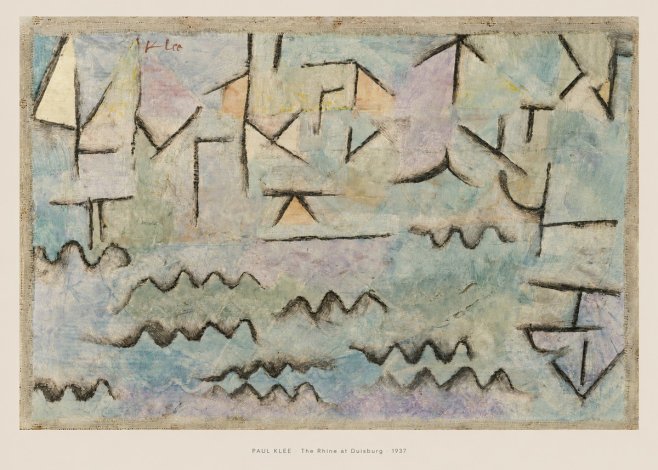 Paul Klee The Rhine at Duisburg No6 - Poster