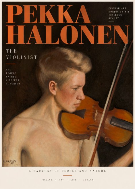 Pekka Halonen The Violinist No3 - Poster