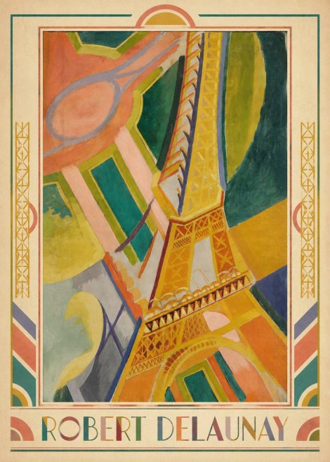 Robert Delaunay The Eiffel Tower No6 - Poster