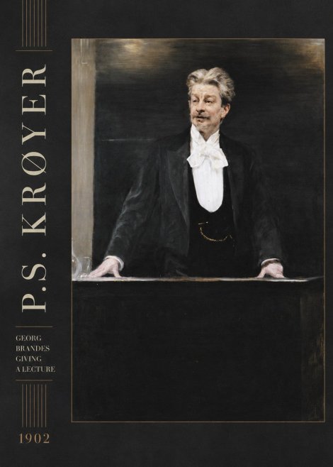 P.S. Krøyer Georg Brandes Giving a Lecture No2 - Poster