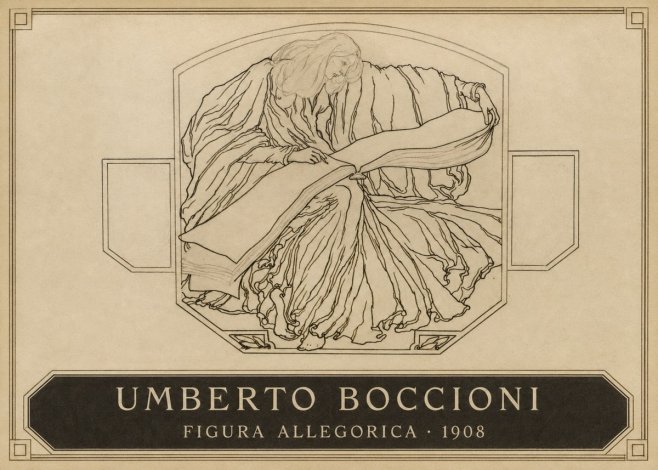 Umberto Boccioni Figura Allegorica No3 - Poster