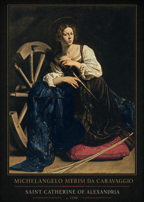 Michelangelo Merisi da Caravaggio Saint Catherine of Alexandria II No1 - Poster