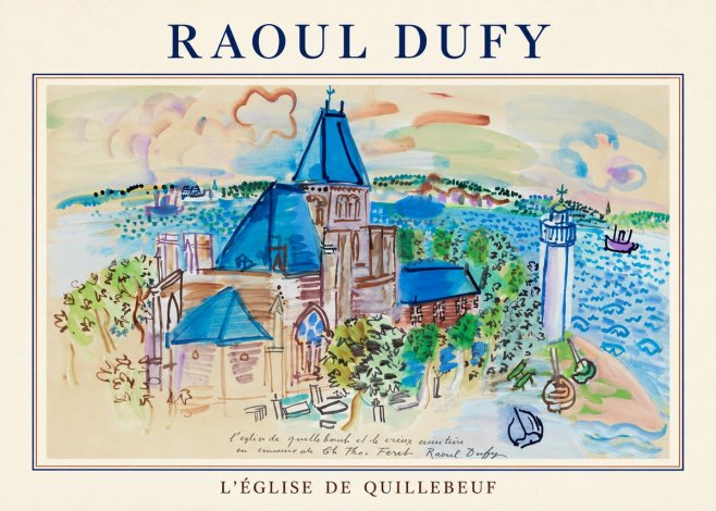 Raoul Dufy L'église De Quillebeuf No4 - Poster