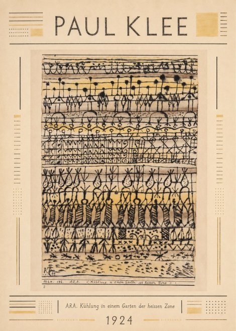 Paul Klee Ara. Kühlung in Einem Garten Der Heissen Zone No2 - Poster