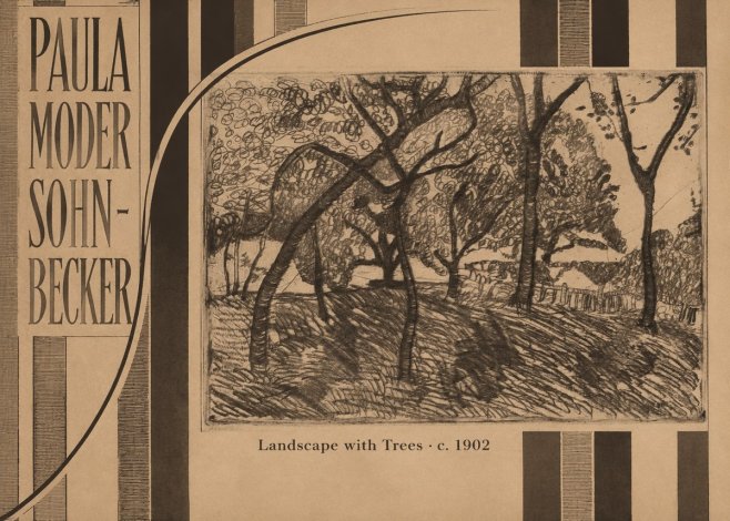 Paula Modersohn-Becker Landscape with Trees No5 - Poster