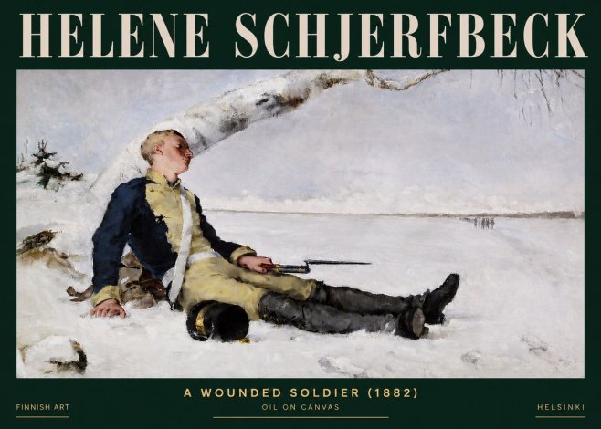 Helene Schjerfbeck A Wounded Soldier (1882) No3 - Poster