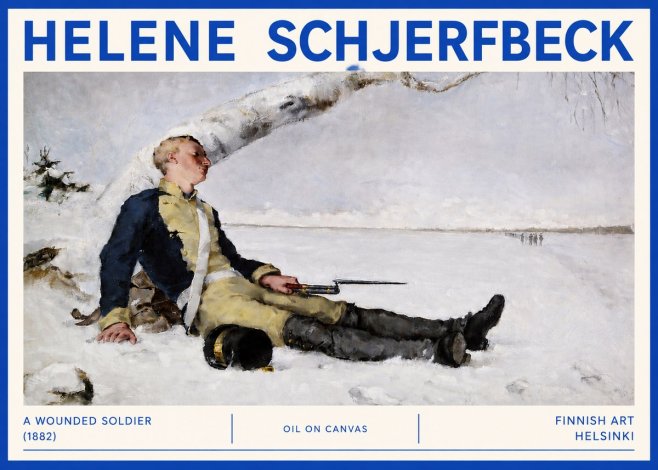 Helene Schjerfbeck A Wounded Soldier (1882) No4 - Poster