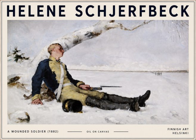 Helene Schjerfbeck A Wounded Soldier (1882) No6 - Poster