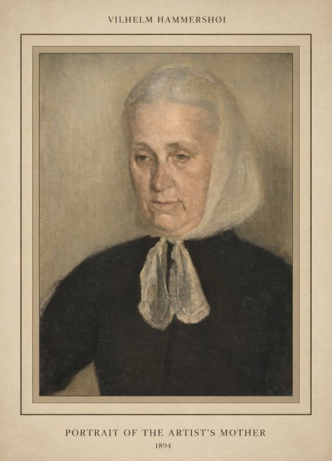 Vilhelm Hammershøi Portrait of the Artist's Mother · 1894 No3 - Poster
