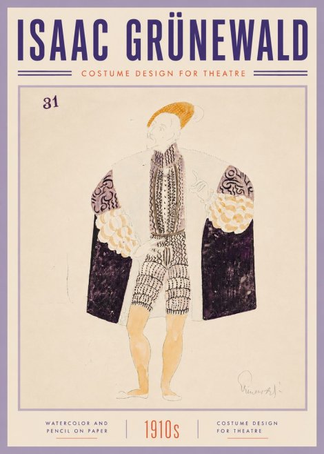 Isaac Grünewald Costume Design for Theatre No6 - Poster