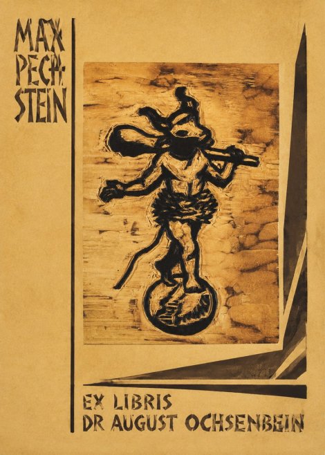 Max Pechstein Ex Libris Dr August Ochsenbein No2 - Poster