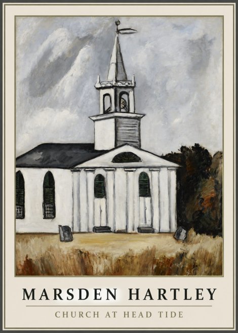 Marsden Hartley Church at Head Tide No1 - Poster