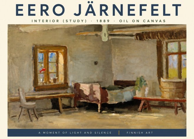 Eero Järnefelt Interior (Study) No3 - Poster