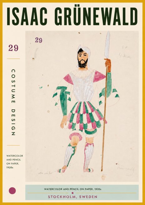 Isaac Grünewald Costume Design No. 29 No5 - Poster
