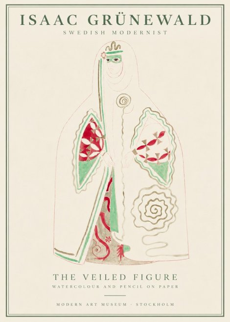 Isaac Grünewald The Veiled Figure No1 - Poster
