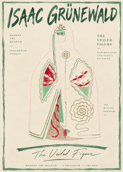 Isaac Grünewald The Veiled Figure No6 - Poster