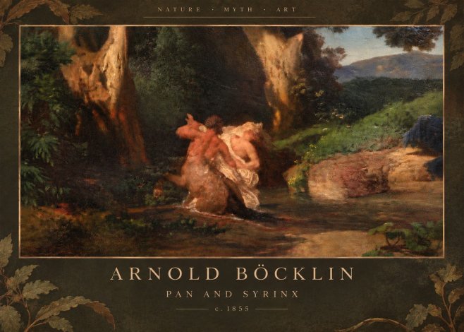 Arnold Böcklin Pan and Syrinx No6 - Poster