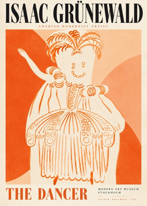 Isaac Grünewald The Dancer II No5 - Poster