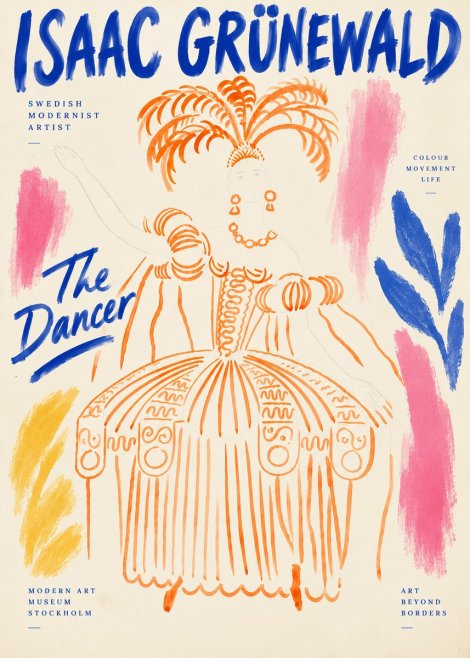 Isaac Grünewald The Dancer II No6 - Poster